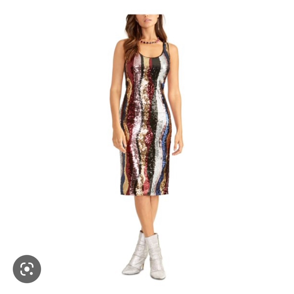 Rachel Roy multi colored sequin dress